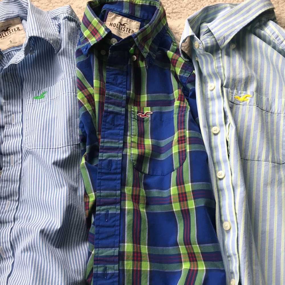 Men’s casual shirts ( set of 3 ) from Hollister‼️